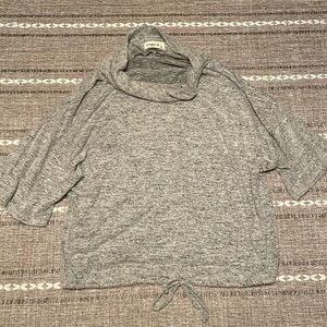 Small Cowl Neck Short Sleeve Blouse